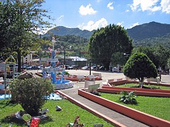 The view from Plaza Arístides Moll Boscana in Adjuntas