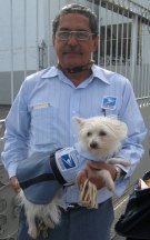 Lupita with owner Postman Heriberto Lagares Rivera