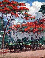 Las Calesas de Ponce by Miguel Pou (1940)